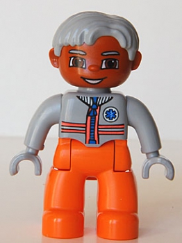 DUPLO Figur Junge orange/grau (4257548)