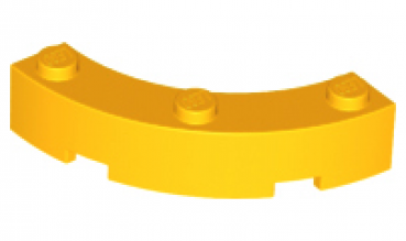 LEGO Stein gebogen 4x4 Macaroni zart orange (48092)