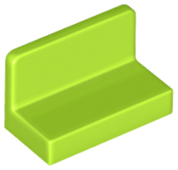 LEGO Fliese paneele abgerundet 1x2 hell-grün (4865) 26169 G2