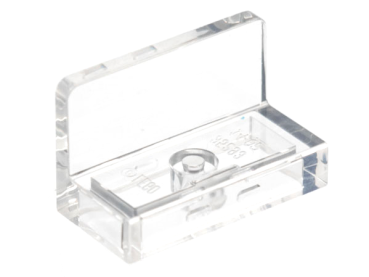 LEGO tile panel 1x2 trans clear rounded corners (4865) 26169 G1