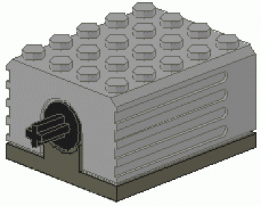 Lego Technic 1x 9V Motor 9793 2838c01 alt-hell grau gebraucht geprüft 
