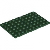 LEGO Plate 6x10 dunkelgrün (3033)