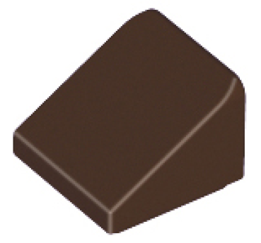 LEGO slope 1x1x2/3 dark brown (54200/50746) AB