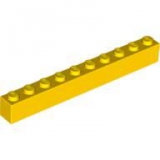LEGO Stein 1x10 gelb (6111)