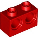 LEGO Technic Stein 1x2 mit 2 Löchern rot (32000)