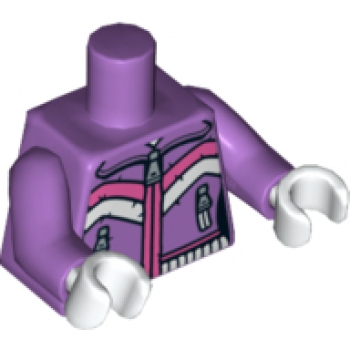 LEGO Minifig Torso "Anzug" Overall lavendel (375) P05