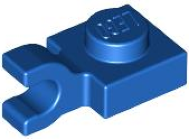 LEGO Platte mit Horizontal-clip 1x1 blau (6019) O07