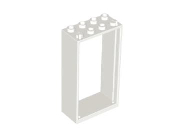 LEGO Türrahmen 2x4x6 weiss (60599) H09