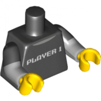 LEGO Minifig Torso "Videospieler" schwarz (2622) R08