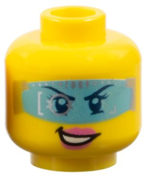 LEGO Minifig Kopf zweiseitig weiblich m. Visier (1284) S08