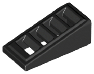 Schrägstein Grill 2x1x2/3 schwarz (61409) i1