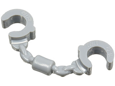 LEGO Minifig Handcuffs light bluish gray (61482) T14