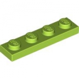LEGO Platte 1x4 hell-grün (3710)