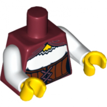 LEGO Minifig Torso dark red "Fortune Teller" (2400) R06