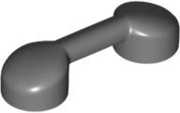 LEGO Minifig Telephone / Handle 1x3 dark gray (6190) T13