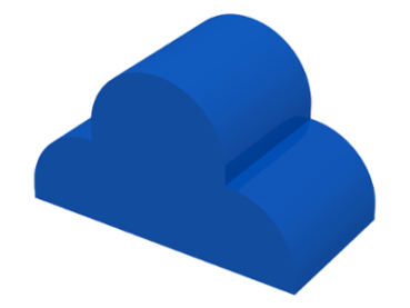 LEGO Stein mit Bogen 2x4 blau (6216)