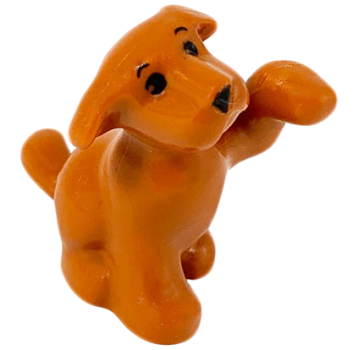 LEGO Minifig Hund, Belville  dunkel-orange V11