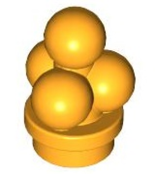 LEGO Zubehör Eiscreme Kugeln zart orange (6254) T10