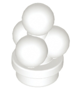 LEGO Zubehör Eiscreme Kugeln weiss (6254) T11