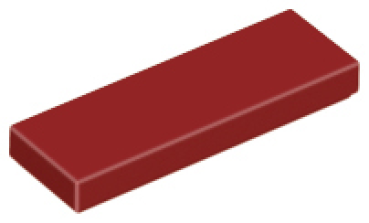 LEGO Fliese 1x3 dunkel rot (63864) j1