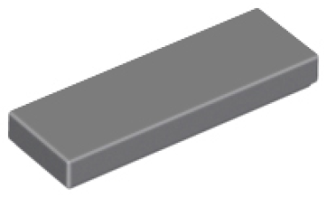 LEGO Fliese 1x3 dunkel-grau (63864)