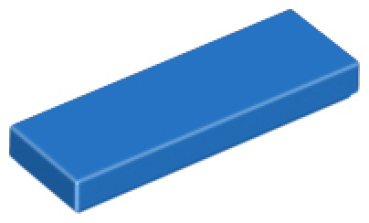 LEGO Fliese 1x3 blau (63864)