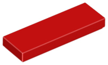 LEGO Fliese 1x3 rot (63864)