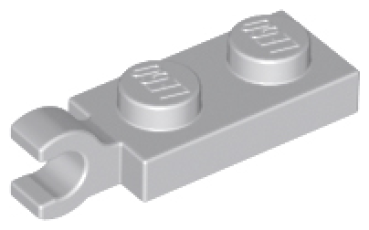 LEGO Platte 1x2 Clip horizontal hell-grau (63868) O10