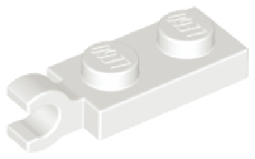 LEGO Plate 1x2 Clip horizontal white (63868) O06