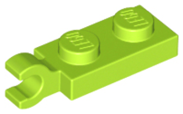LEGO Platte 1x2 Clip horizontal hell-grün (63868) F06