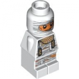 LEGO Microfigur Pharao (Ramses Spiel) weiss 87598
