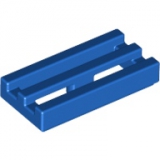 LEGO Fliese Grill 1x2 blau (2412) E3