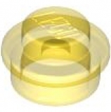 LEGO Platte rund 1x1 transparent gelb (4073)