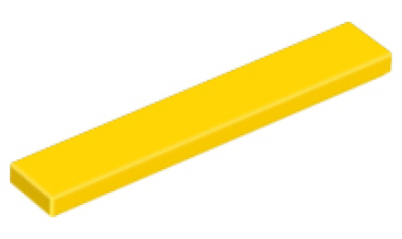 LEGO tile 1x6 yellow (6636) L1