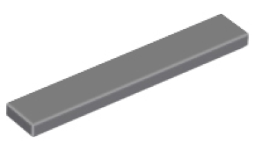 LEGO tile 1x6 dark-gray (6636) K3