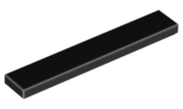 LEGO tile 1x6 black (6636) K3