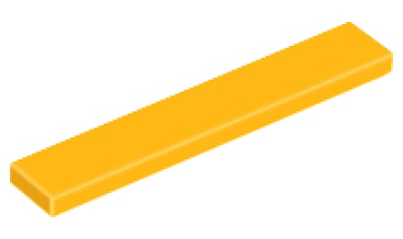 LEGO tile 1x6 bright orange (6636)L1