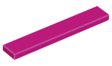 LEGO Fliese 1x6 magenta (6636) KL