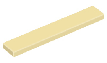 LEGO tile 1x6 beige (6636)