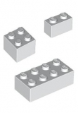 2reihige Q-Steine sortiert kompatibel  BLAU (1-2-4)