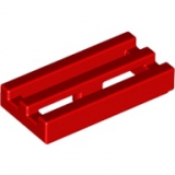 LEGO Fliese Grill 1x2 rot (2412) E1