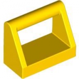 LEGO Fliese mit Griff 1x2 gelb (2432)