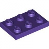 LEGO Plate 2x3 dark purple (3021)
