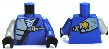 LEGO Minifig Torso blau Ninjago Wrap mit Schultertasche (2680) R08