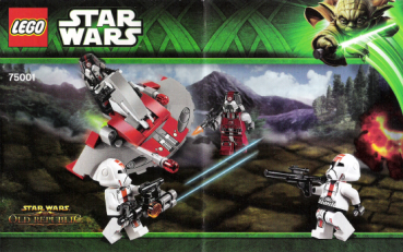 LEGO Bauanleitung Star Wars "Republic Troopers vs. Sith Troopers"  (75001)