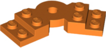 Platte modifiziert 2 x 6 x 2/3 gebogen orange (79846) O13