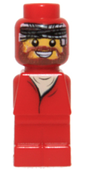 LEGO Microfigur Spieler (Ramses Spiel) rot  87597 Y09