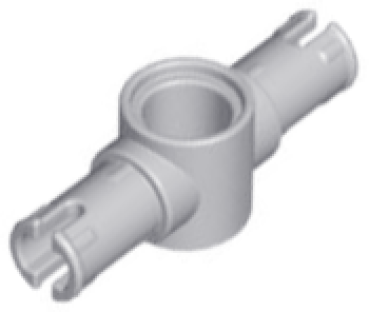 LEGO technic pin long center hole light gray (87082) L09