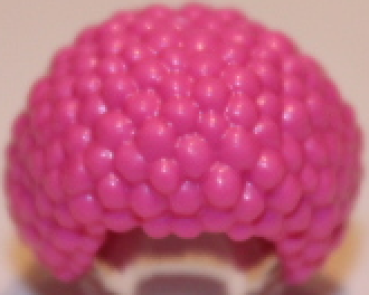 LEGO Hair "Afro" Bubble Look dark pink (87995) T07