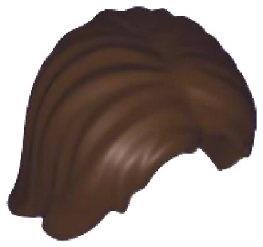 LEGO Hair mid-length dark brown (88283) T08